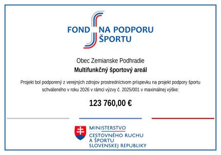 Fond na podporu športu Fond na podporu športu